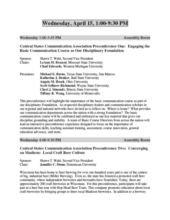 2015 Convention Program Cover